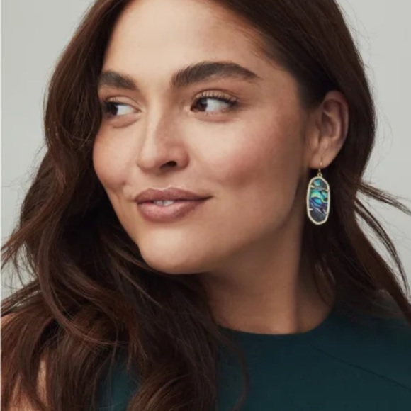 Kendra Scott Faceted Elle Drop Earrings - Abalone - Picture 5 of 5